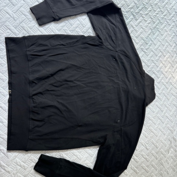 Lulu Lululemon Athletica Black Trainer Jacket Men Size Large Activewear Sporty - Picture 12 of 14